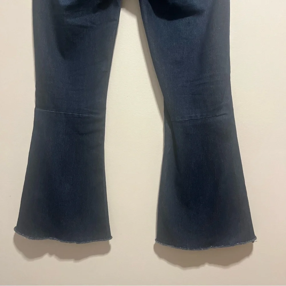 Free People Penny Pull On Flare Raw Hem Denim Jegging Stretch Jeans